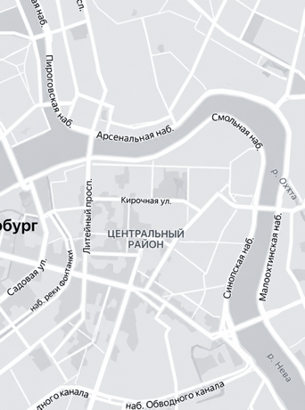 Карта: офис Flomni в центре Санкт-Петербурга